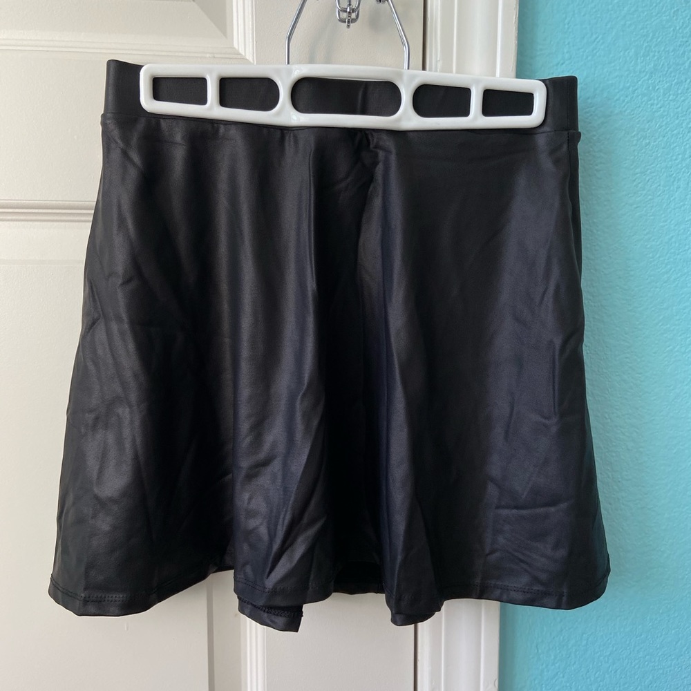Black Forever 21 leather skirt